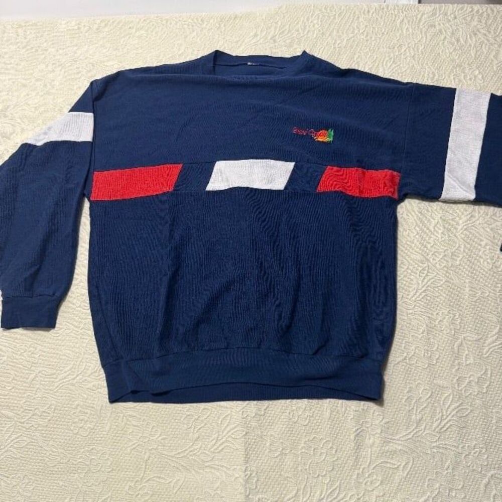 Vintage 90s Grand Canyon Colorblock Color Panel Crewneck Sweatshirt Size L